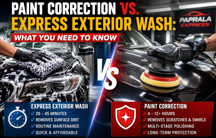 Paint Correction vs Express Wash