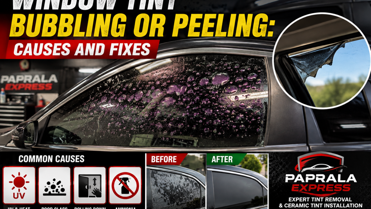 Window Tint Bubbling or Peeling_ Causes and Fixes