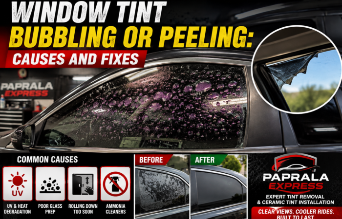 Window Tint Bubbling or Peeling_ Causes and Fixes