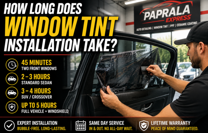 Window Tint Installation Times